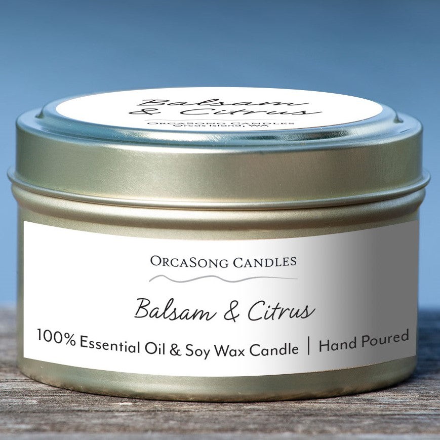 Balsam & Citrus - 6 oz. Travel Tin Candle