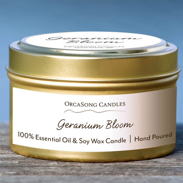 Geranium Bloom - 6 oz. Travel Tin Candle