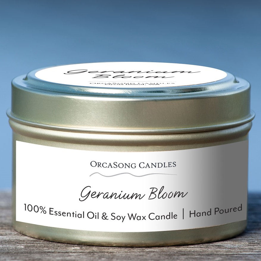 Geranium Bloom - 6 oz. Travel Tin Candle