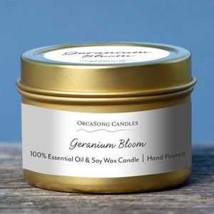 Geranium Bloom - 2 oz. Mini Tin Candle