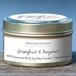 Grapefruit & Bergamot - 6 oz. Travel Tin Candle
