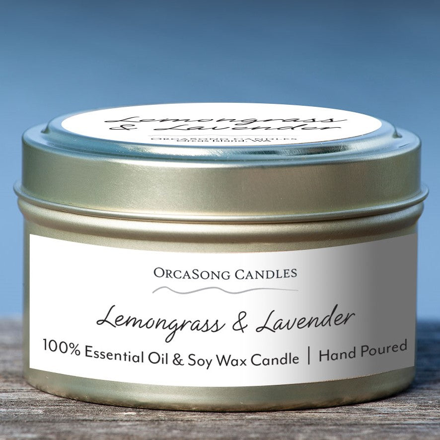 Lemongrass & Lavender - 6 oz. Travel Tin Candle