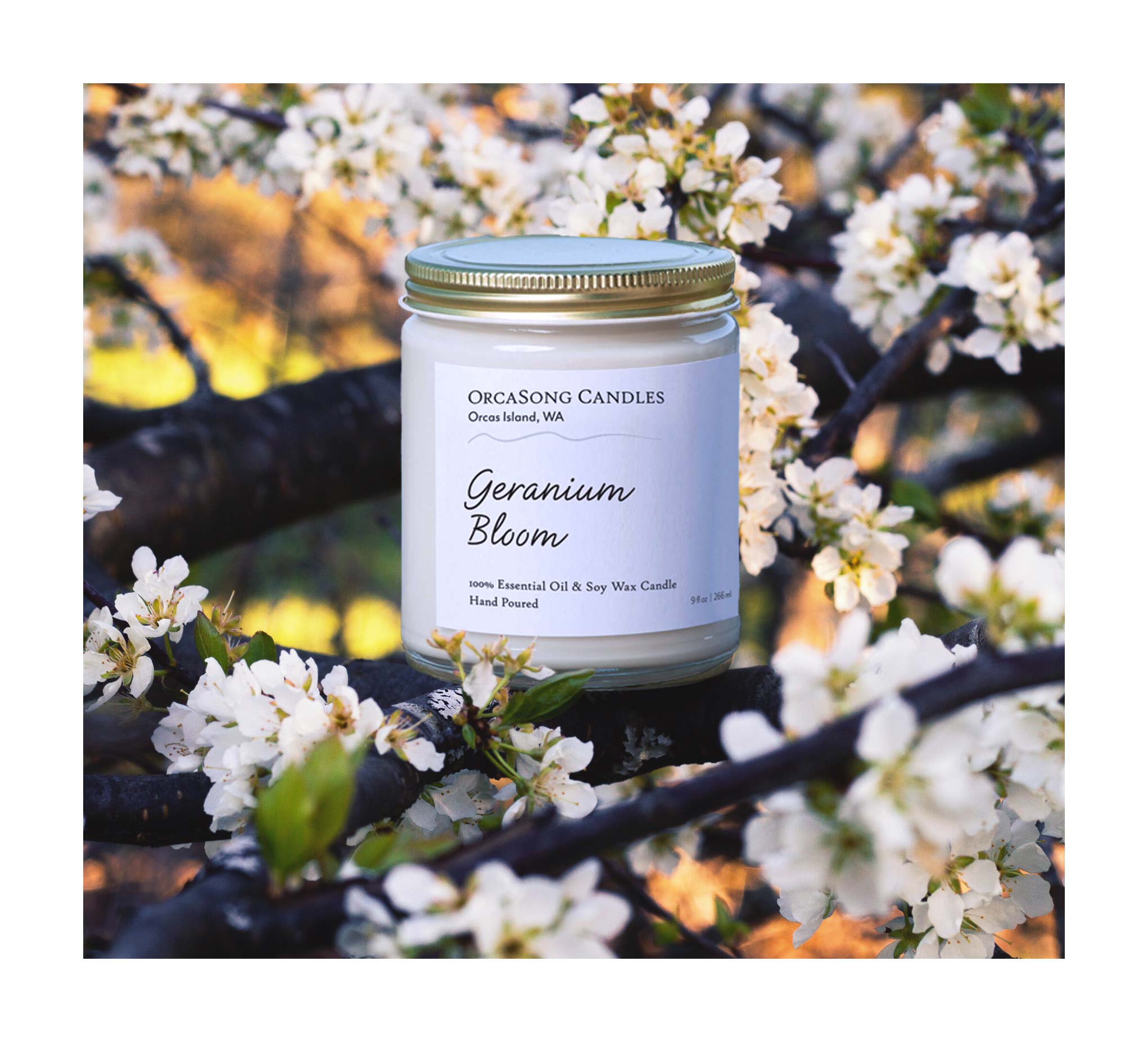 Geranium Bloom Candle