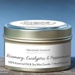 Rosemary, Eucalyptus & Peppermint - 6 oz. Travel Tin Candle