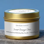 Sweet Orange Chai - 2 oz. Mini Tin Candle